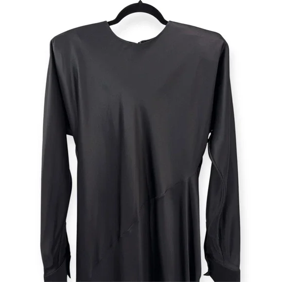 NWT Valentino Garavani Black Silk Satin Gown Le Noir Fall 24 $11,500 - Size US 8 - Picture 7 of 16